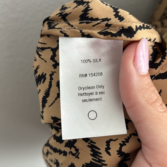 HVN Reece Halter 100% Silk Dress in Tiger Print - Picture 5 of 5